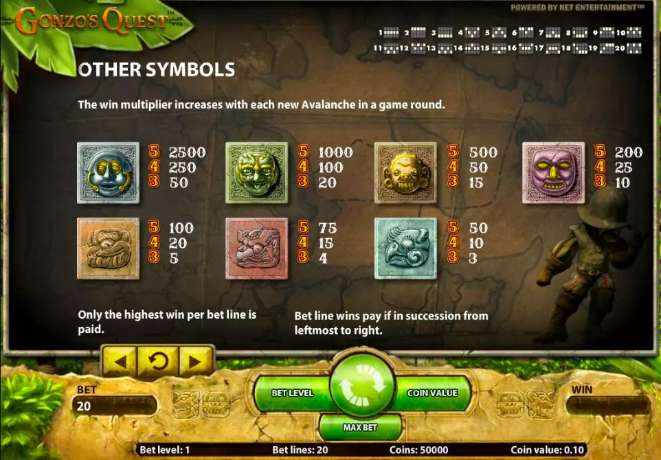 Gonzo's Quest slot spel